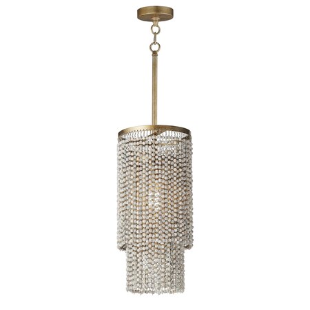 Maxim Lighting Fontaine 1-Light Pendant, Golden Silver 22461WWDGS